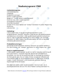 Studenteroprøret 1968