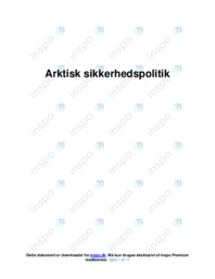 Arktisk sikkerhedspolitik