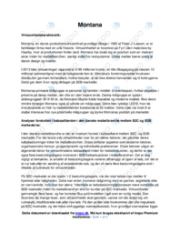 Montana møbler | Virksomhedsanalyse