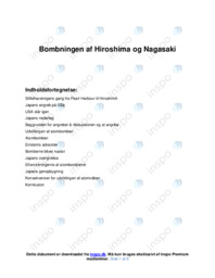 Bombningen af Hiroshima og Nagasaki