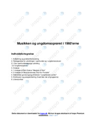 Musikken og ungdomsoprøret i 1960’erne | DHO