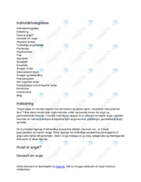 SSO om årsager og behandling af angstlidelser