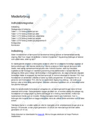 Medieforbrug undersøgelse