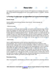 Reva-biler | Målgruppe, købsadfærd og 4 p’er