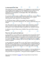 Ricos y pobres en Chile Machuca