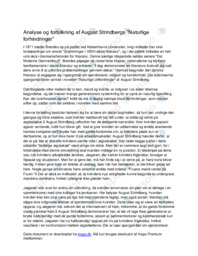 Analyse og fortolkning af “Naturlige forhindringer”