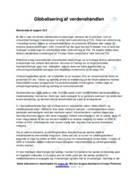 Globalisering af verdenshandlen