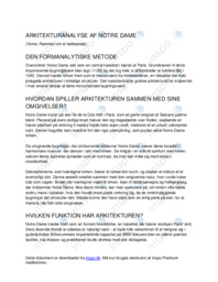 Notre Dame Arkitekturanalyse