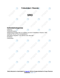 Olkedrabet i Rwanda | SRO