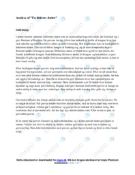 En Doctors Datter | Analyse