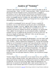 Analyse af ”Sommer”