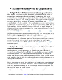 Virksomhedsbeskrivelse & Organisation