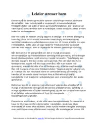 Lektier stresser børn