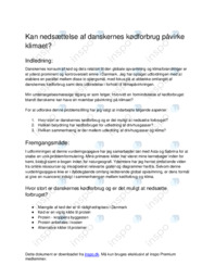 Kan nedsættelse af danskernes kødforbrug påvirke klimaet