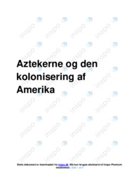 Aztekerne og den kolonisering af Amerika