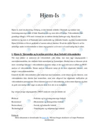 Hjem-Is | PEST Analyse og Værdikæde