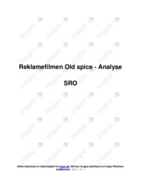 Reklamefilmen Old spice | Analyse | SRO