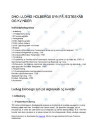 Ludvig Holbergs syn på ægteskab og kvinders rettigheder
