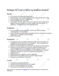 Afsætningsopgave om Coop