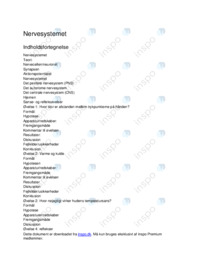 Hudens sansereceptorer og reflekser Rapport