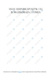 SRP | Borgerkrigen i Syrien og USA’s rolle
