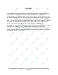 SRP om Dansk folkepartis valgsucces i 2015