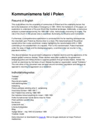 Kommunismens fald i Polen | SSO