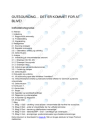 SOP om Outsourcing i VØ og IØ