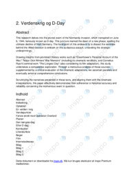 SRP om D-Day og 2. Verdenskrig