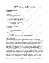 Økonomiske bobler | SOP