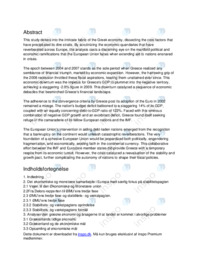 Grækenlands Krise og EMU’en/EU | SOP