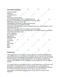 Royal Unibrew og Unge og Alkohol | SOP