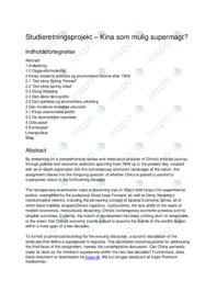Kina som Mulig Supermagt | SRP