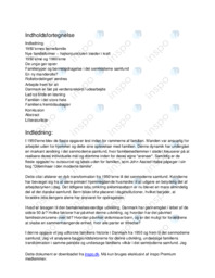 Familieliv i DK fra 50’erne og frem til det senmoderne samfund | SSO