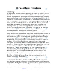 Herman Bangs reportager