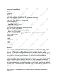 Musikkens Rolle i Dan Túrells Digtning | SRP