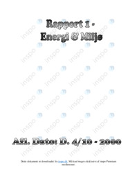 Energi & Miljø | Rapport