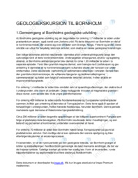 Bornholms geologi | Geologiekskursion