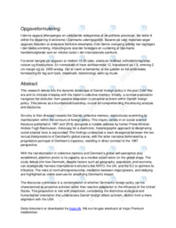 SRP om udenrigspolitisk aktivisme