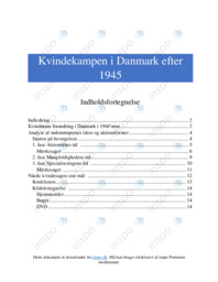 Kvindekampen i Danmark | 1960’erne og 1970’erne