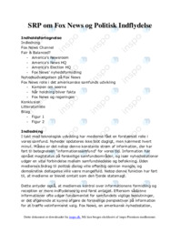 SRP om Fox News og Politisk Indflydelse