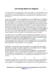 The George Floyd case | Speech