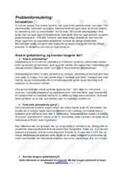 Globalisering | Samfundsfag | Aflevering