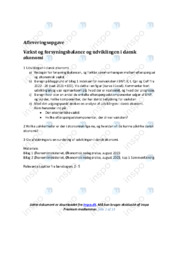 Vækst og forsyningsbalance og udviklingen i dansk økonomi