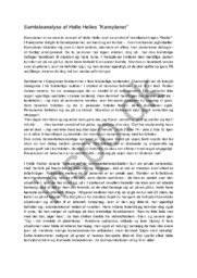 Samtaleanalyse af Helle Helles ”Køreplaner”