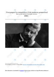 Overgangen Fra Romantikken Til Det Moderne Gennembrud