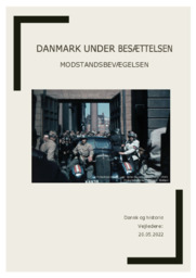 Dansk Modstandsbevægelse  | Analyse | DHO
