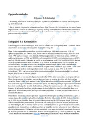 Samfundsfag Kriminalitets Aflevering | Analyse