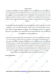 Travel Blog Essay