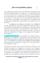 Legend of Sugar Girl | Joseph Boyden’s | Analyse